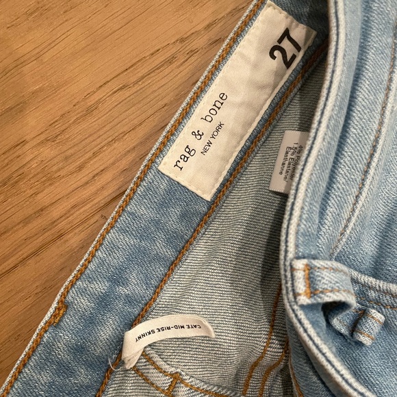 Rag & Bone High-rise Cigarette Ankle Jeans - Picture 3 of 3